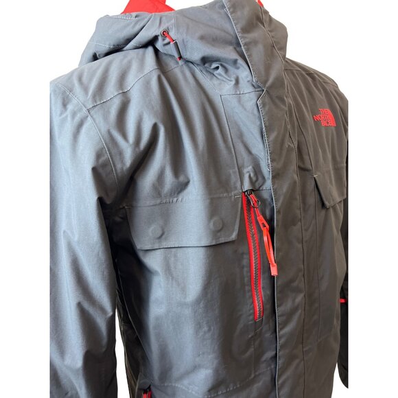 The North Face Men's Dark Grey Zip Up Hooded Jacket Sz M - Picture 5 of 10